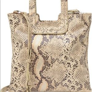 TMRW STUDIO Snakeskin Embossed clutch